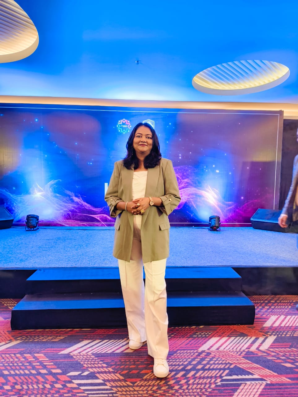 On stage at the Tribe Building Mastermind